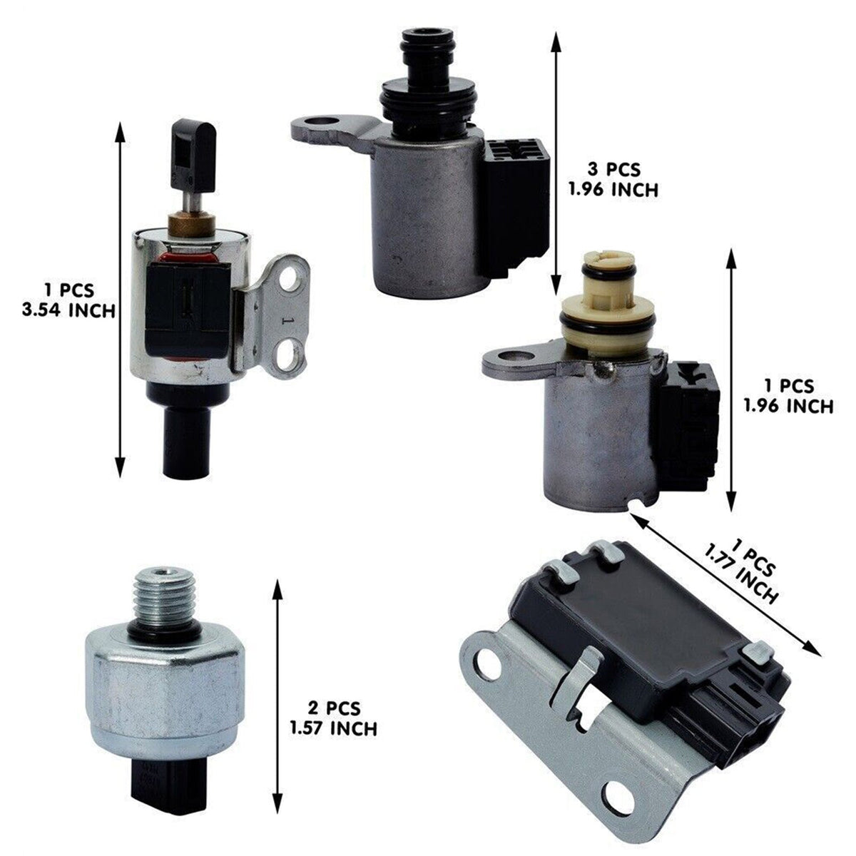 2009-2010 Nissan Rogue L4 2.5L AWD QR25DE Engine CVT Transmission Solenoid Valve Kit 33446-JF011 203452A 33435J