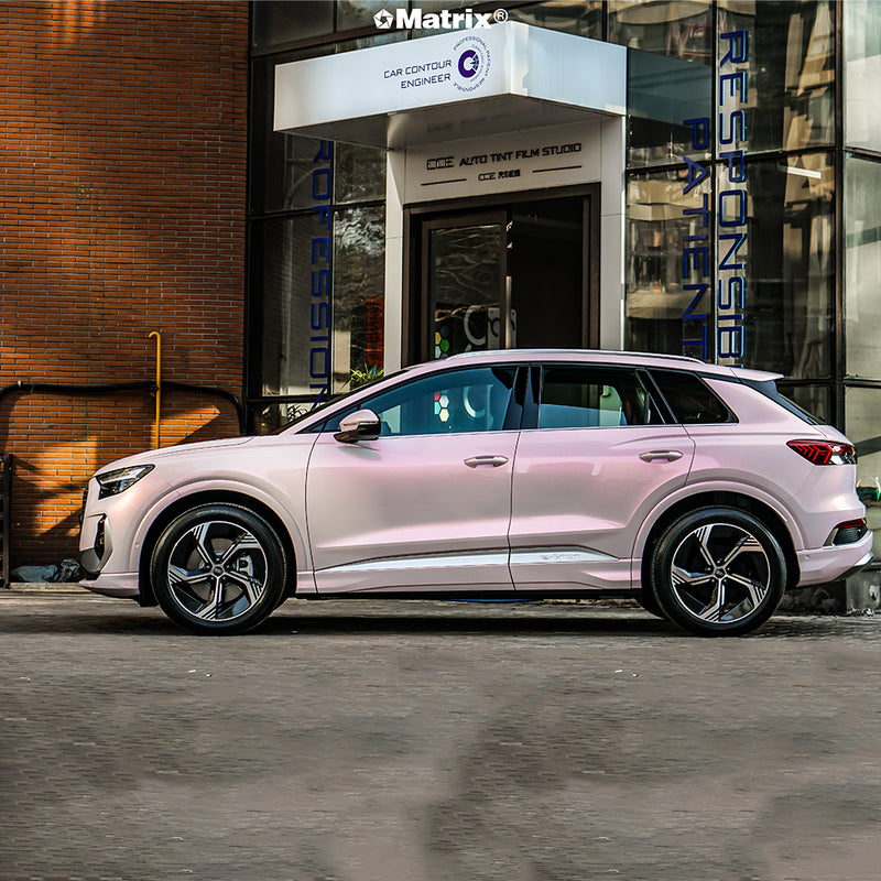 Bloom Pearl Pink PET Car Wrap Film High Gloss Vehicle Wrap