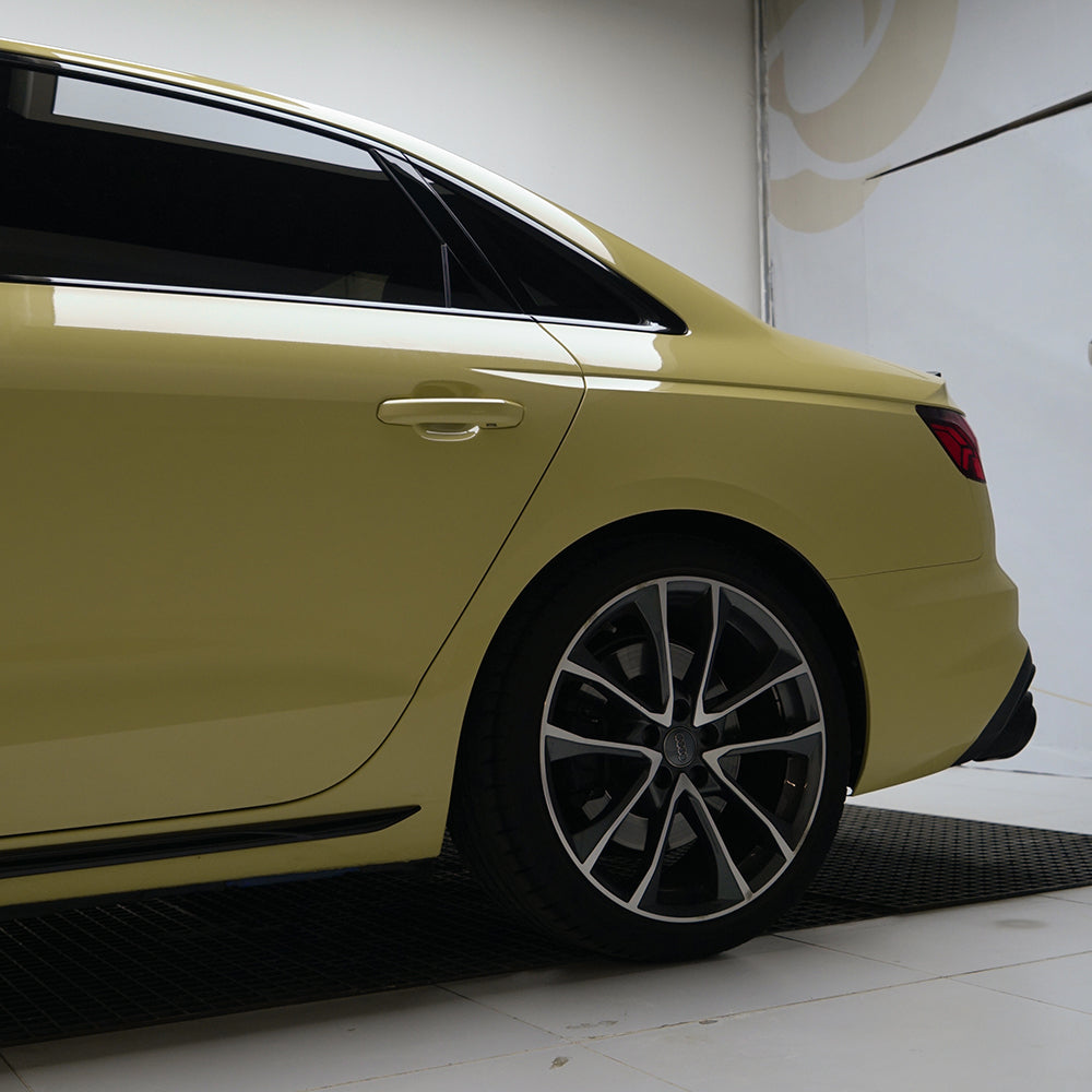 Cloud Dawn Yellow PET Car Wrap Film High Gloss Vehicle Wrap