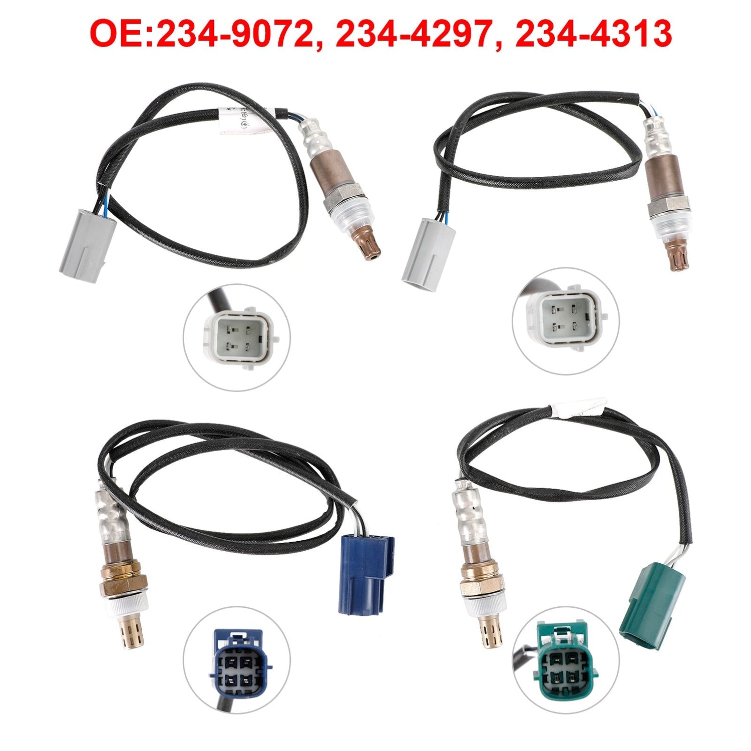 2007-2010 Nissan Pathfinder Frontier Xterra 4.0L 4x Oxygen Sensor Up&Down 234-9072 234-4297 234-4313
