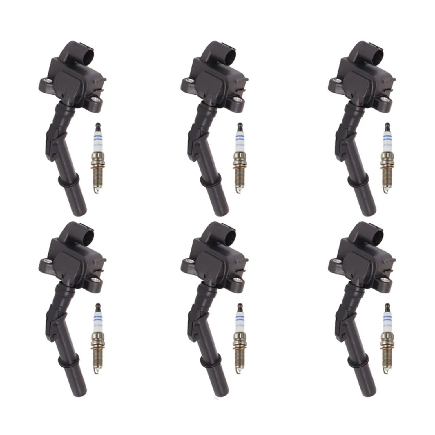 2012-2015 Mercedes-Benz C350 V6 3.5L 6x Ignition Coil +Spark Plug UF741 A2769063700
