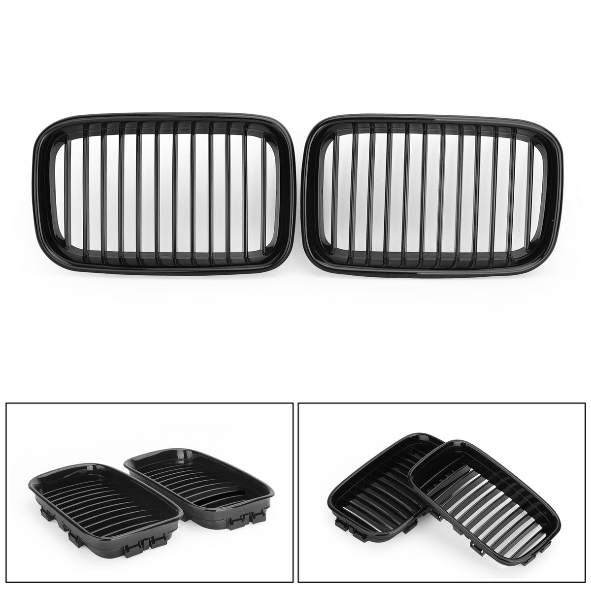 1992-1996 BMW E36 318i 325i Front Kidney Sport Hood Grill Grille