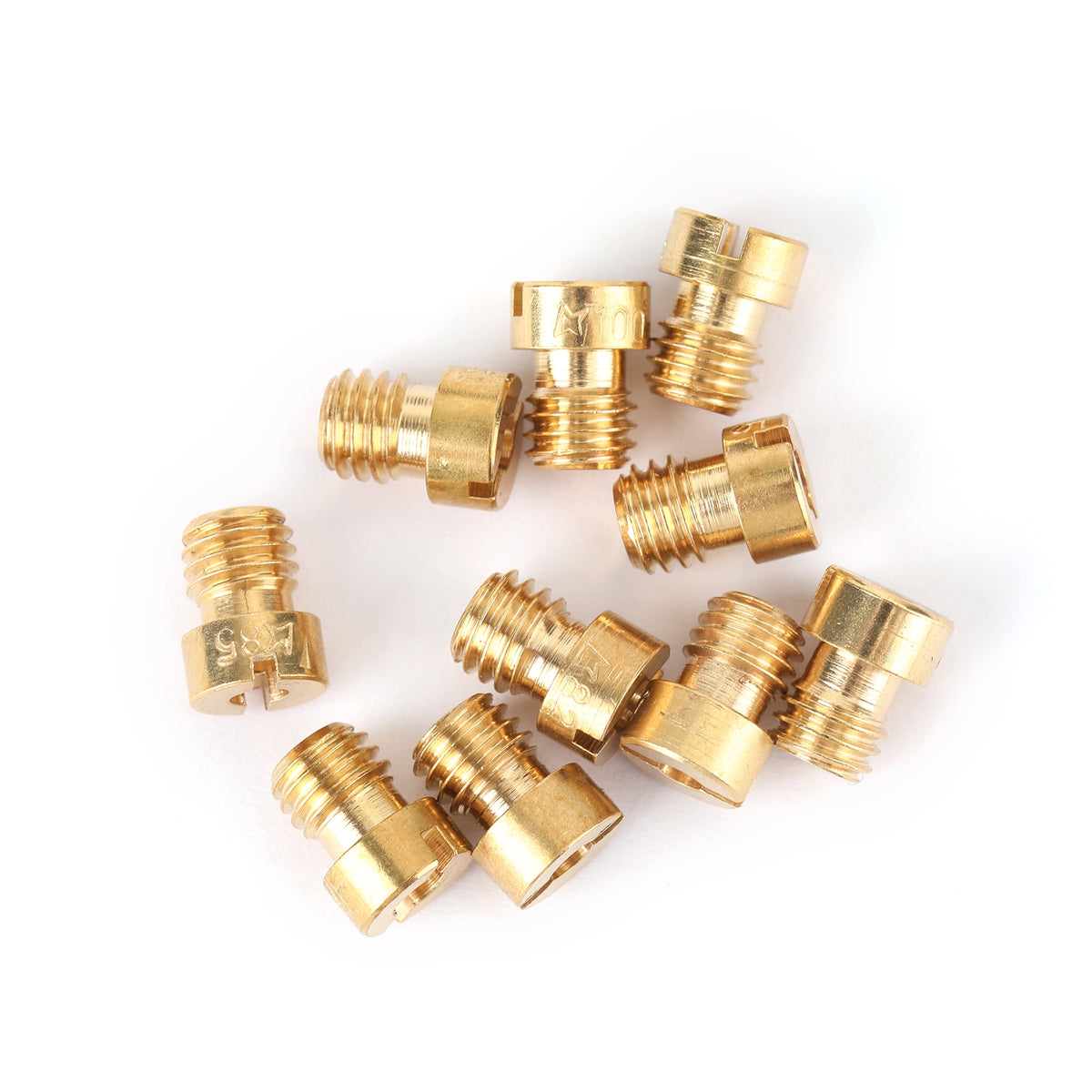 GY6 Motorcycle Scooter Carburetor PZ19 10set Round Head Main Jet 5mm 82-105