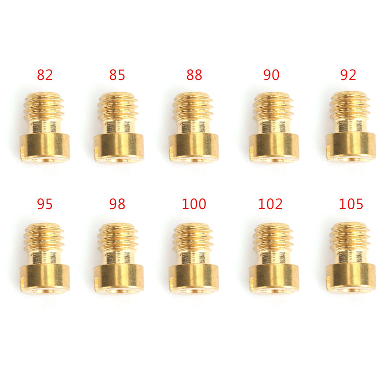 GY6 Motorcycle Scooter Carburetor PZ19 10set Round Head Main Jet 5mm 82-105