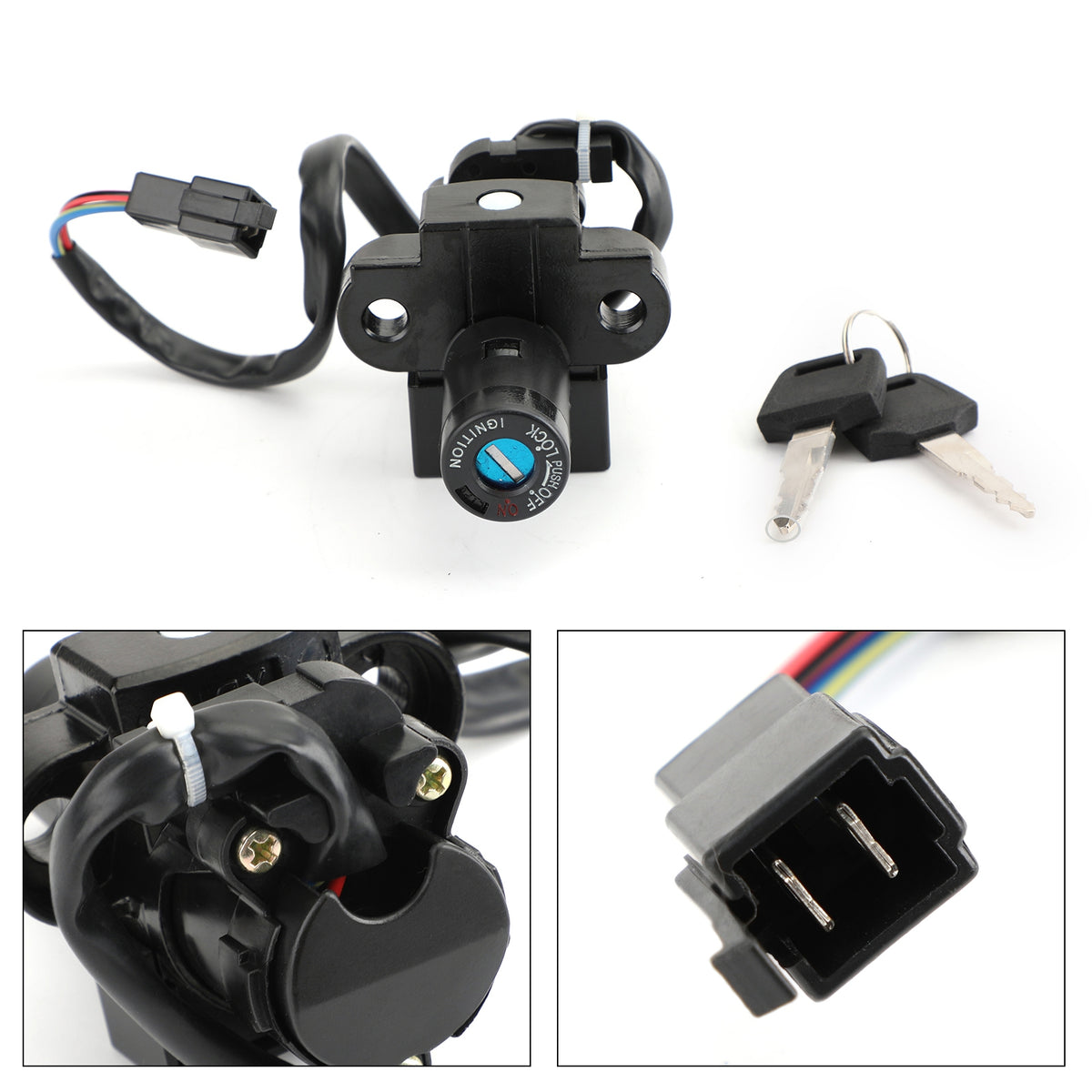 Honda XR650L 1993-2017 CLR125 XR125L XLR125 XR250L Ignition Switch Lock 2 Keys