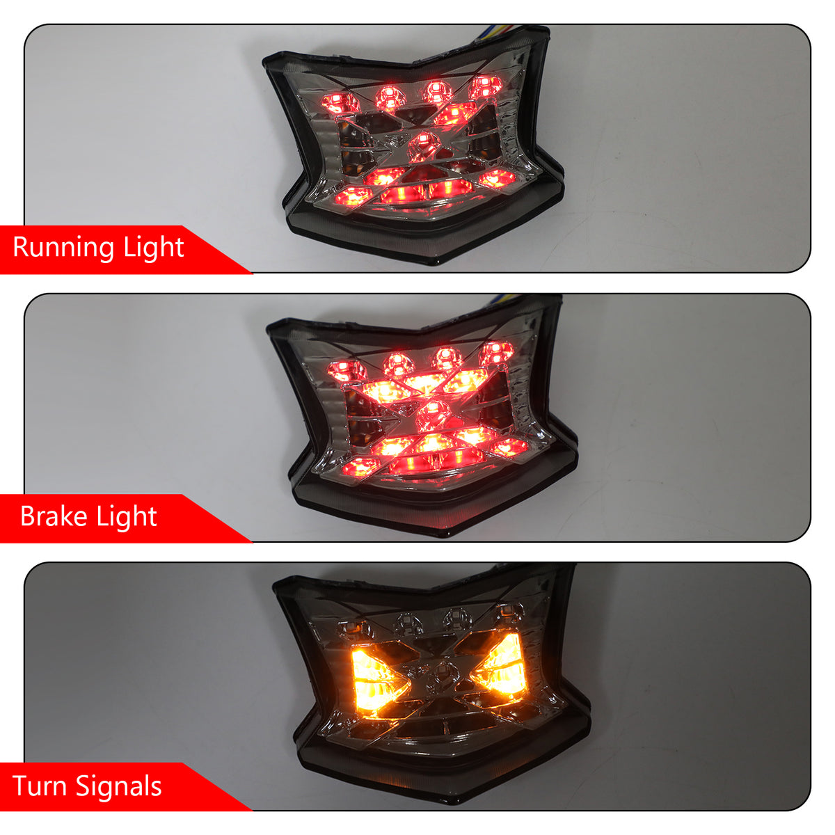 2017-2024 Kawasaki Z650 Ninja 650 Z900 LED Brake Turn Signals Taillight