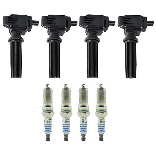 2012-2015 Ford Explorer Limited Sport Utility 4-Door 4X Ignition Coils+Spark Plugs UF670