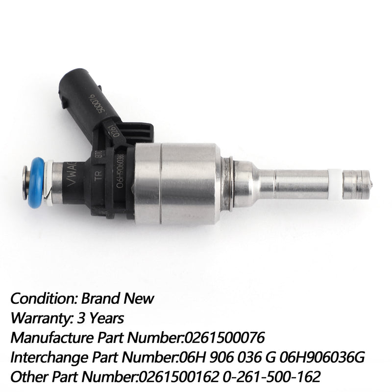4pcs 0261500076 06H906036G Fuel Injectors For Audi A4 A3 A5 TT VW T5 Eos CC 2.0L Turbo