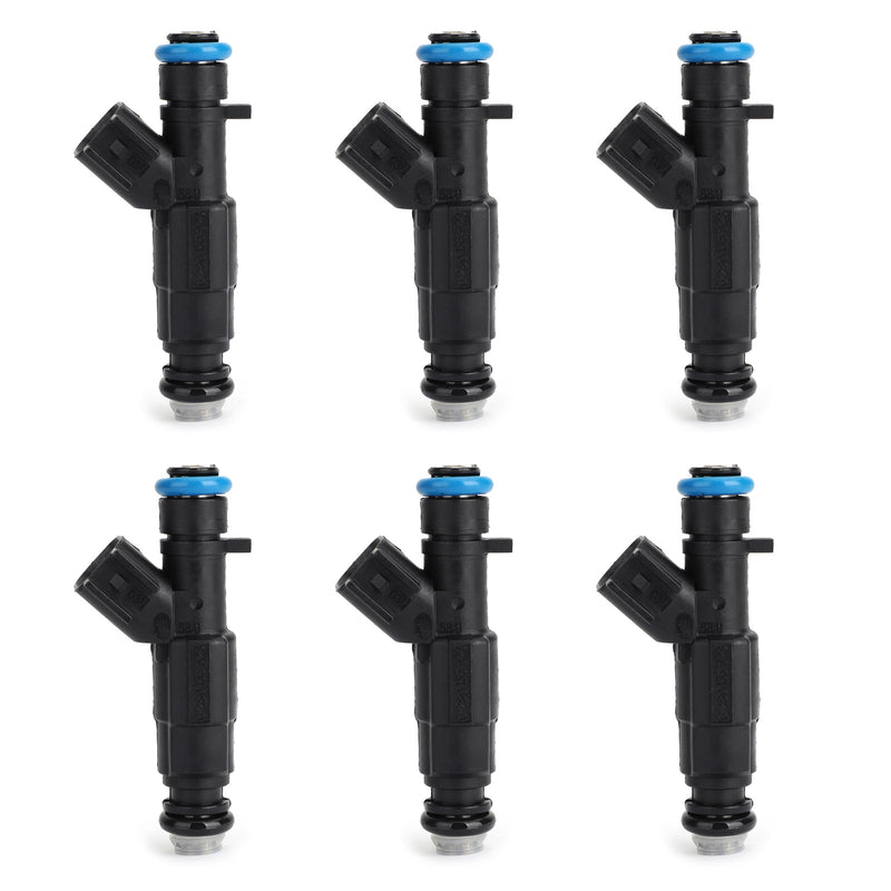6PCS 4-Hole Upgrade Fuel Injectors For Cherokee Grand Cherokee 0280155784