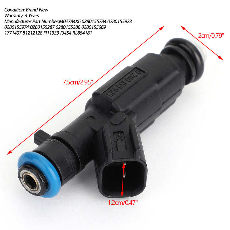 Cherokee Grand Cherokee 0280155784 1PCS 4-Hole Upgrade Fuel Injectors