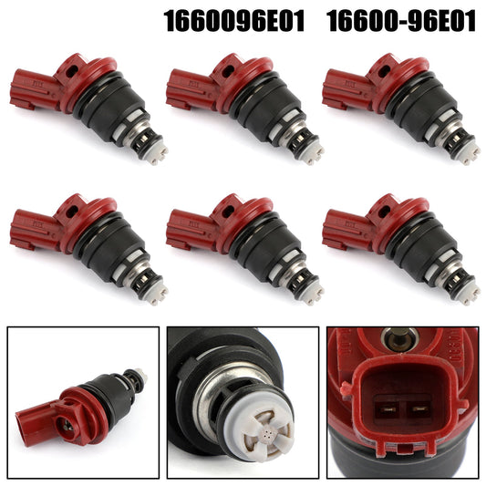 6PCS Fuel Injector 1660096E01 Fit Infiniti I30 96-99 Fit Nissan Maxima 92-99