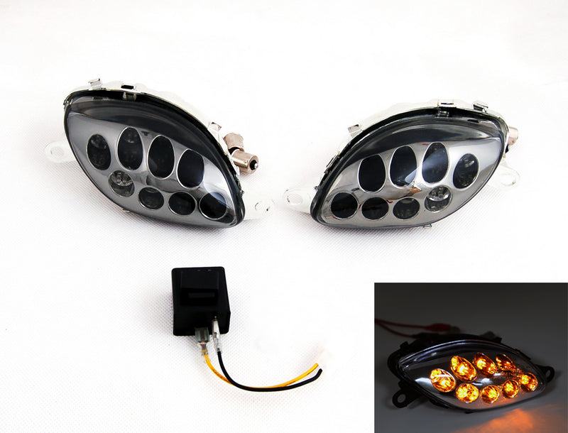 Suzuki Hayabusa GSXR1300 1999-2007 Smoke Front Turn Signals