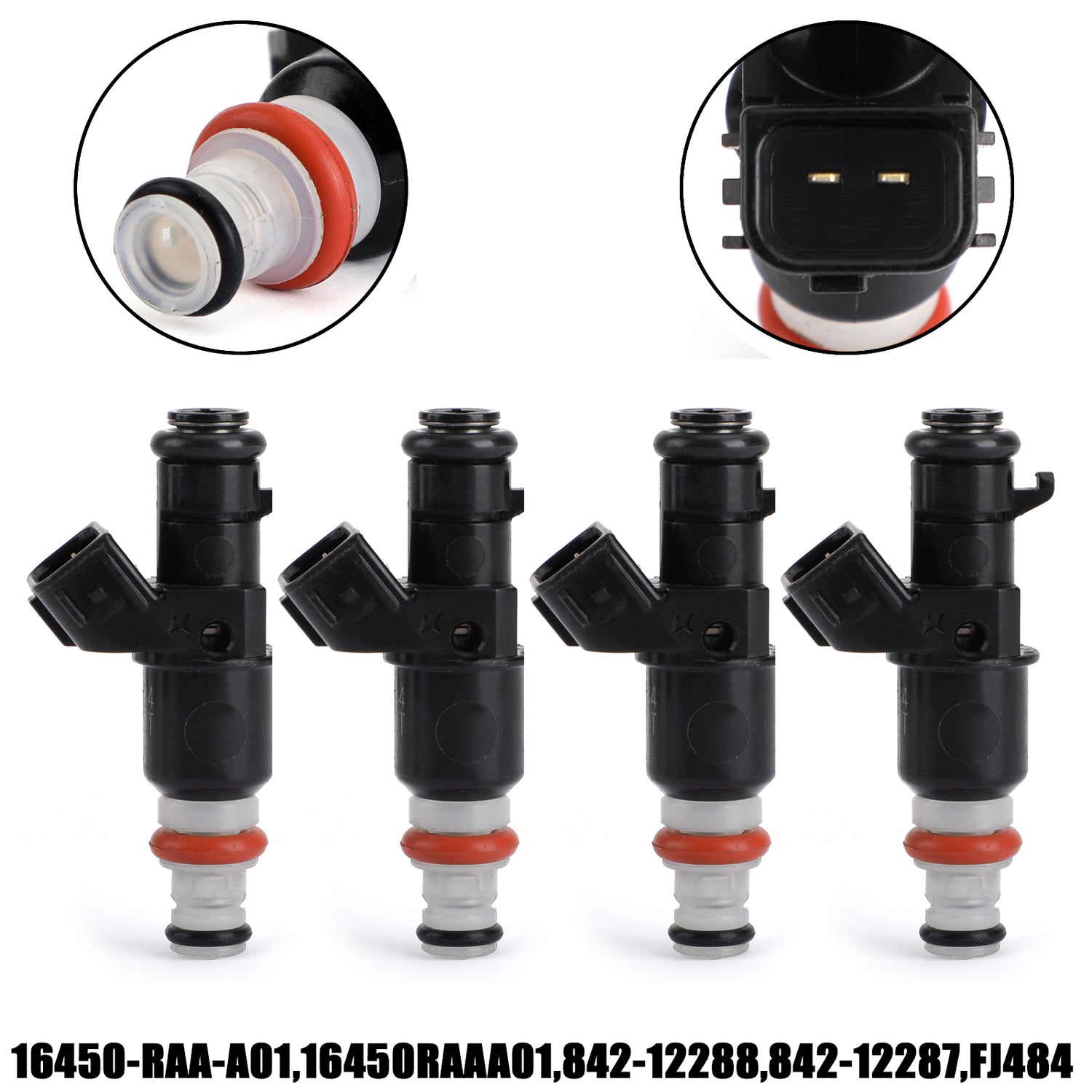 2003-2007 Honda Accord 2.4L 16450RAAA01 16450-RAA-A01 4PCS Fuel Injectors