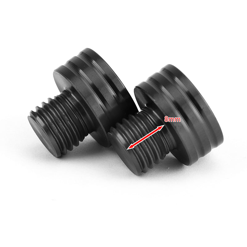 Yamaha MT-07 FZ-07 MT-09 FZ-09 XSR900 BK M10x1.25mm Mirror Hole Plugs Screws