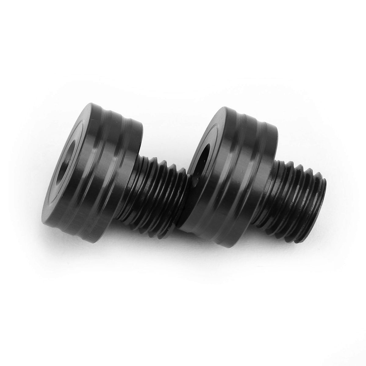 Suzuki GSR400 DL650 SV650 GSX-S750 Black M10x1.25mm Mirror Hole Plugs Screws
