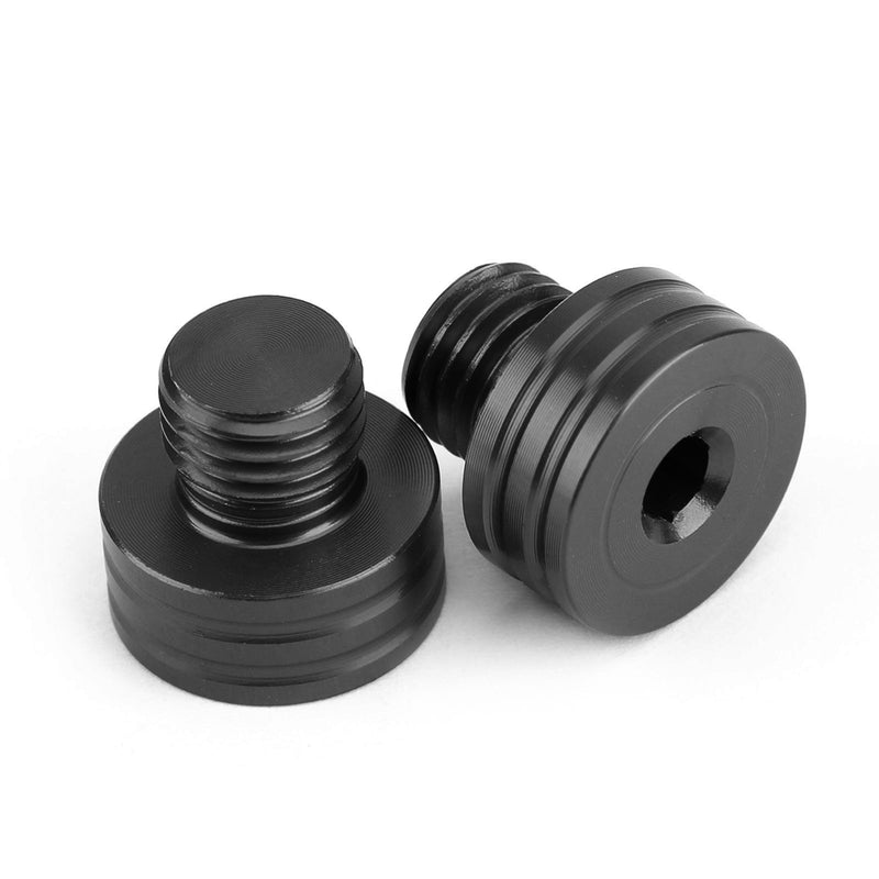 Yamaha MT-07 FZ-07 MT-09 FZ-09 XSR900 BK M10x1.25mm Mirror Hole Plugs Screws