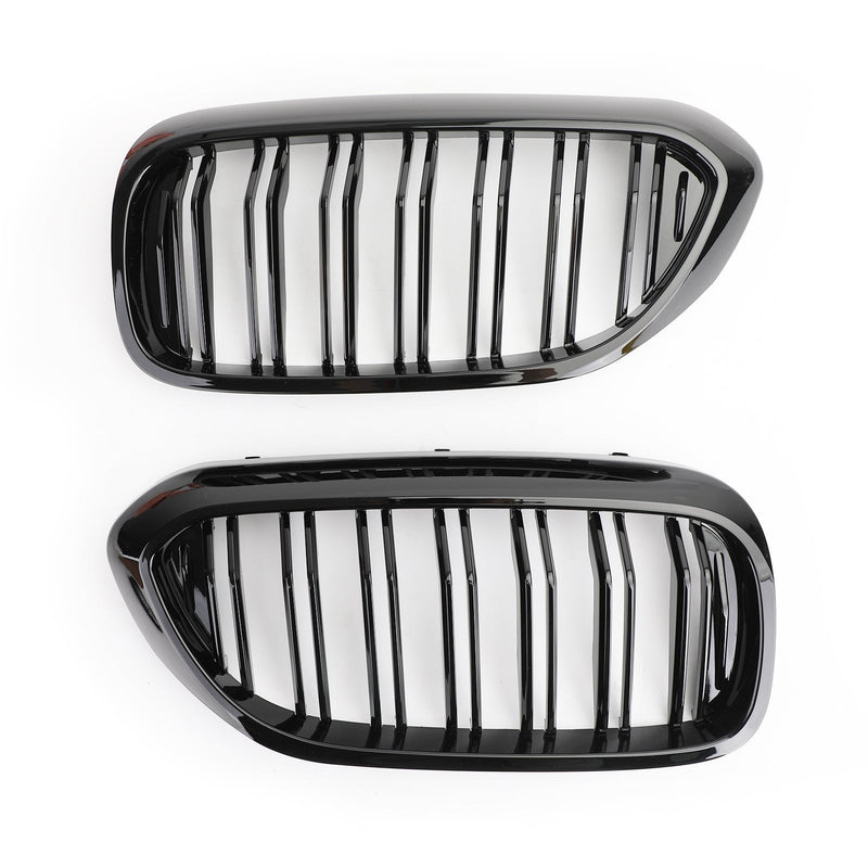 2017-2019 BMW 5Series G30 G31 Sedan Front Kidney Grille Glossy Black Double Slat Grill