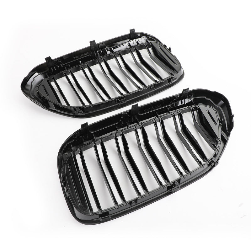 2017-2019 BMW 5Series G30 G31 Sedan Front Kidney Grille Glossy Black Double Slat Grill