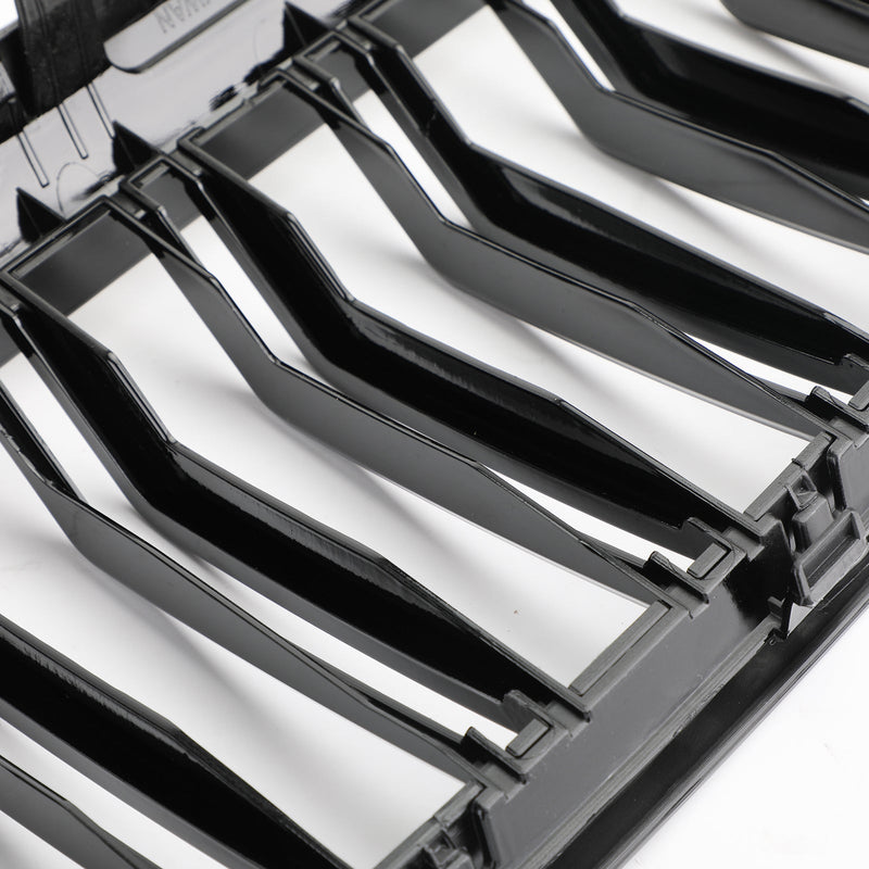 2017-2019 BMW 5Series G30 G31 Sedan Front Kidney Grille Glossy Black Double Slat Grill