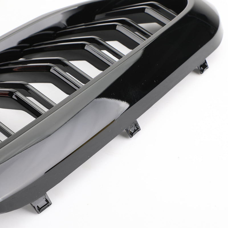 2017-2019 BMW 5Series G30 G31 Sedan Front Kidney Grille Glossy Black Double Slat Grill