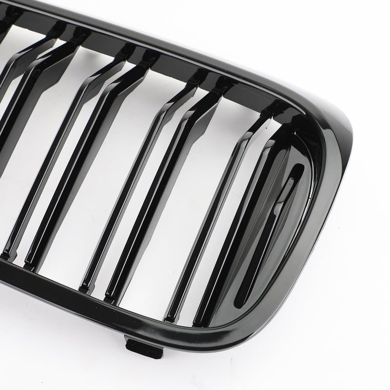2017-2019 BMW 5Series G30 G31 Sedan Front Kidney Grille Glossy Black Double Slat Grill