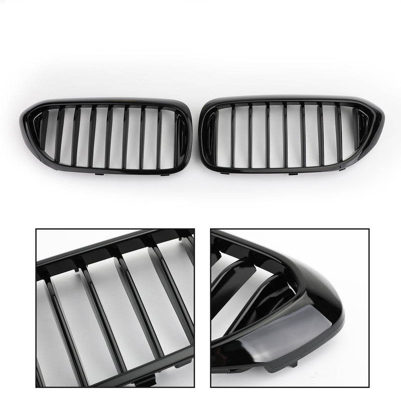 BMW 5 Series 530i 540i G30 2017-2019 Glossy Black Front Kidney Grill