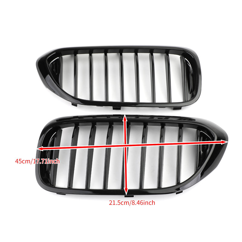 BMW 5 Series 530i 540i G30 2017-2019 Glossy Black Front Kidney Grill
