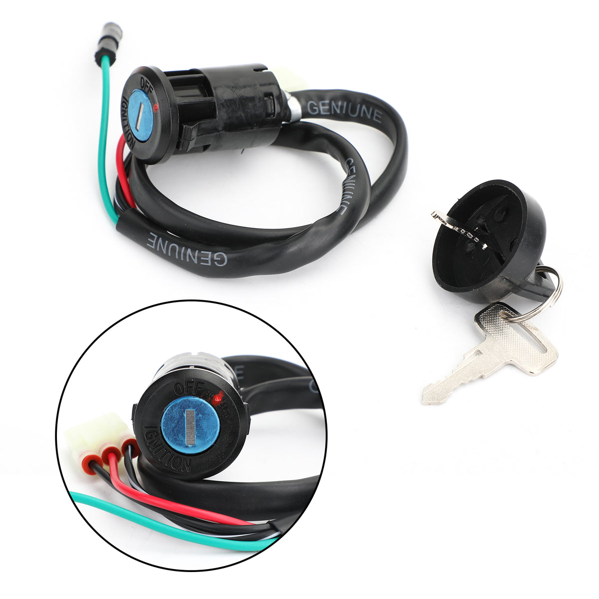 Honda TRX 400EX Sportrax 400 1999-2004 35100-HN1-000 Ignition Key Switch