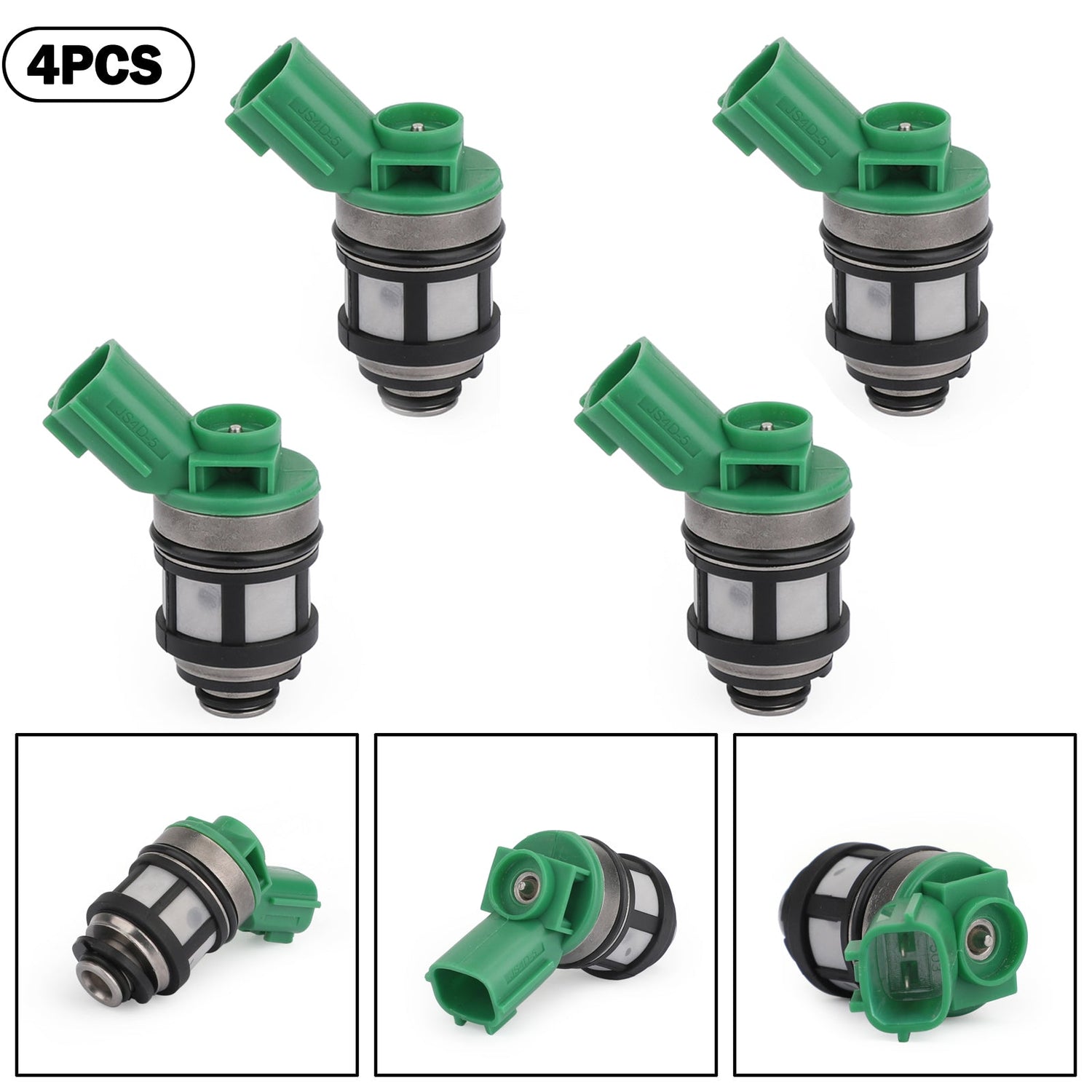 4PCS JS4D-2 16600-1S700 Fuel Injectors For 1996-2004 Nissan Pickup Frontier Xterra 2.4L