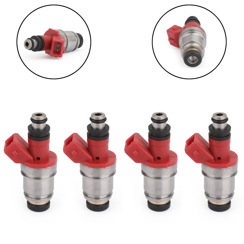 Nissan D21 Pickup 2.4L 4PCS Fuel Injectors 16600-86G00 16600-86G10