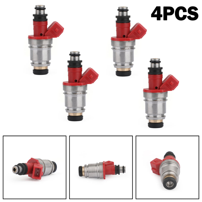 Nissan D21 Pickup 2.4L 4PCS Fuel Injectors 16600-86G00 16600-86G10