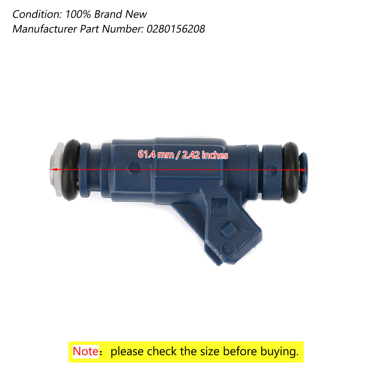Polaris RGR 700 800 SPORTSMAN 800 700 Fuel Injectors 0280156208 1253558