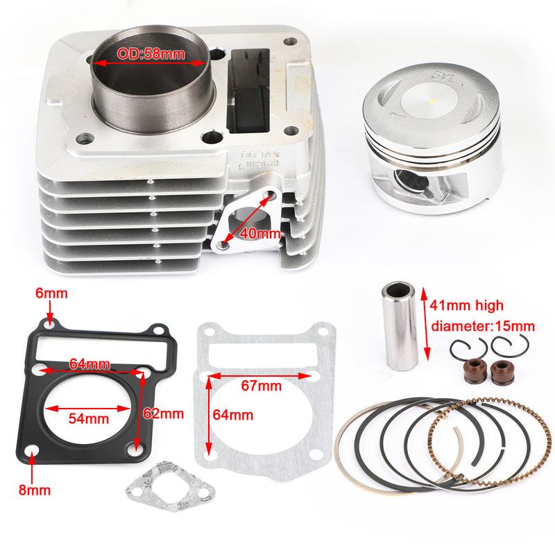 Yamaha TTR 125 TT-R 125 LE 2000-2005 Cylinder Piston Rings Top End Kit Set