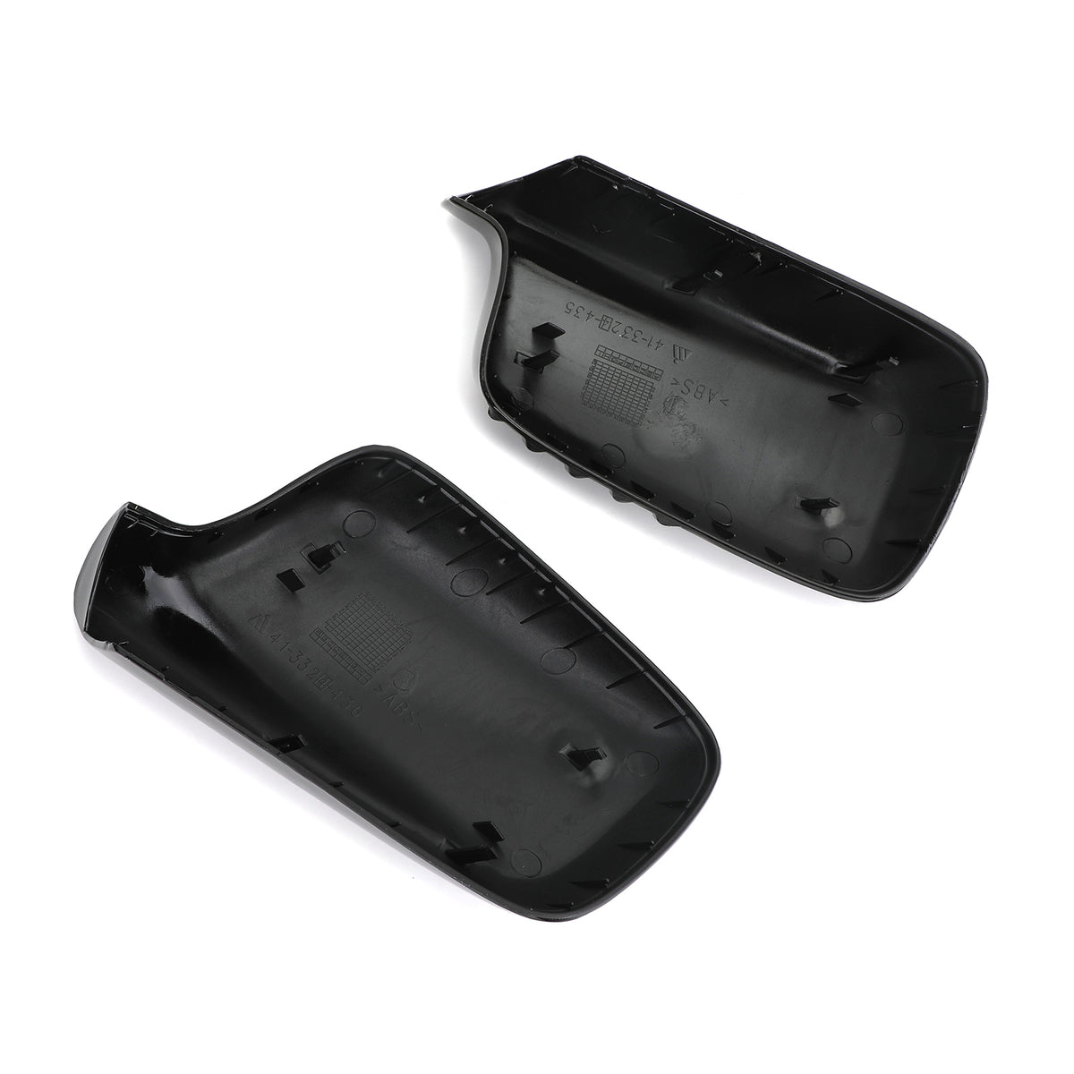 BMW E46 E65 E66 745i 750i 51167074236+51167074235 Pair Mirror Cover Cap Black