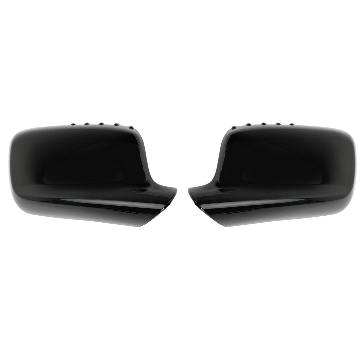 BMW E46 E65 E66 745i 750i 51167074236+51167074235 Pair Mirror Cover Cap Black