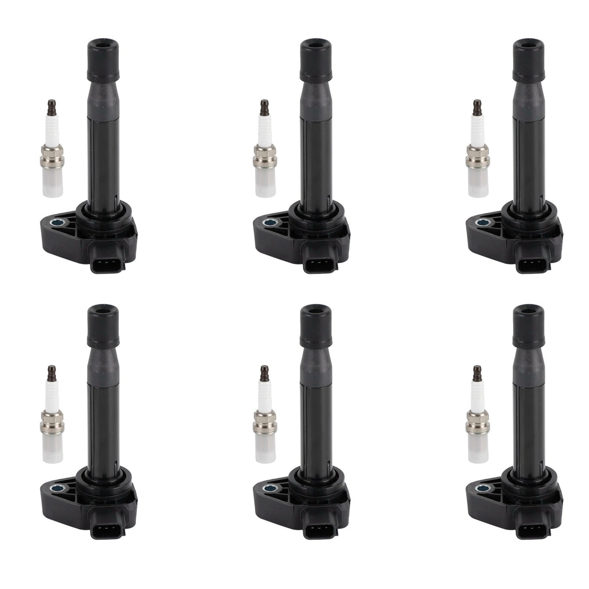 2000-2002 Honda Accord V6 3.0L 6X Ignition Coils+6X Spark Plugs Set 30520P8EA01 UF242 30520RCAA02