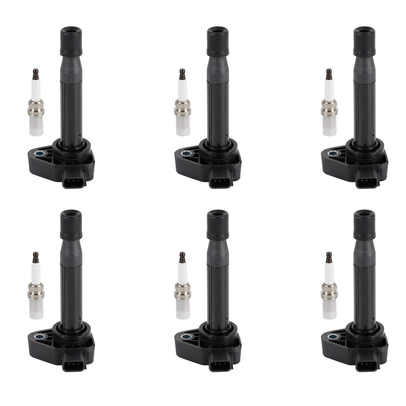 2000-2002 Honda Accord V6 3.0L 6X Ignition Coils+6X Spark Plugs Set 30520P8EA01 UF242 30520RCAA02