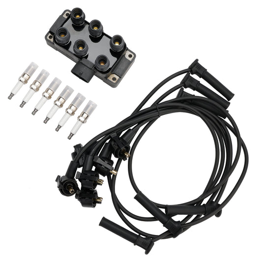 1995-2000 Mazda B3000 V6 4.0l Ignition Coil+6 Spark plug+6 Wire FD480 DG452