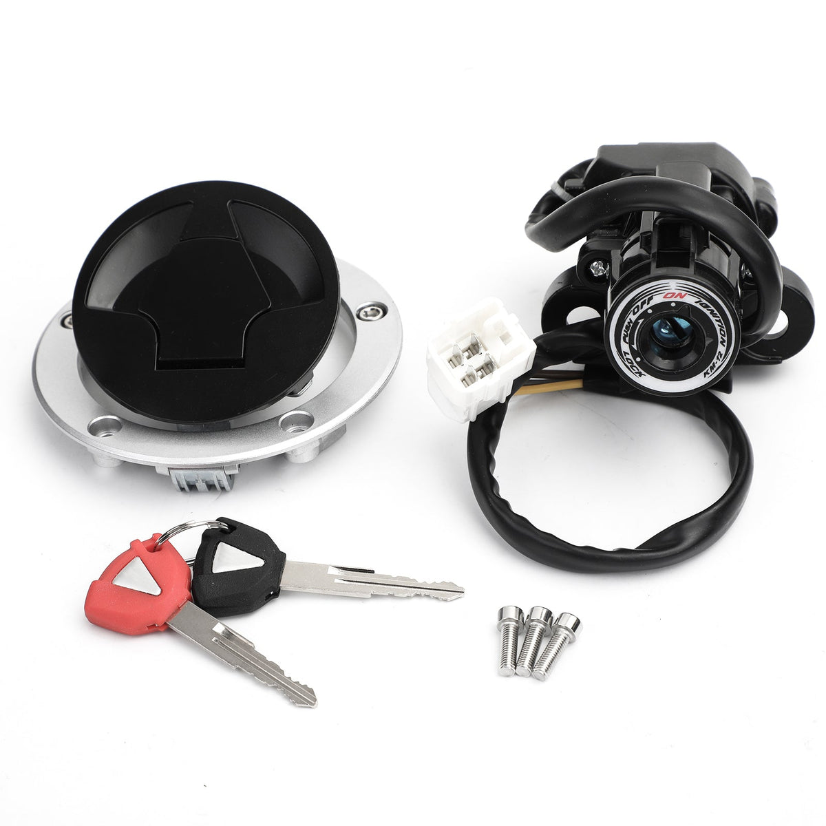 Kawasaki EX650 Ninja ER-6N 2012-2016 Ignition Switch Fuel Gas Cap Lock Set Key