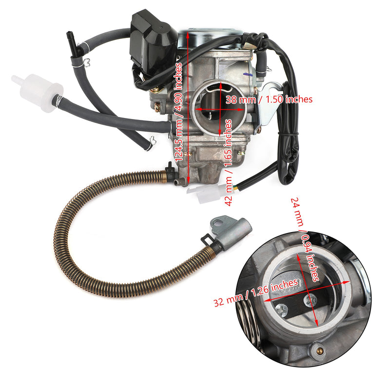 Gy 6 125 150cc Scooter ATV Kazuma Baja Kymco Taotao SunL Tank Carburetor Carb