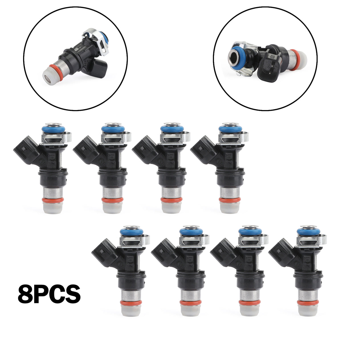 2004-2010 Chevy GCC 4.8 5.3 6.0 6.2 Set of 8 Fuel Injectors 12580681