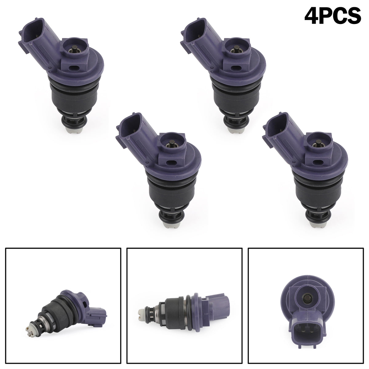 Nissan 240SX Silvia KA24DE S13 SR20DET 4PCS 375cc Fuel Injector 16600-67U01