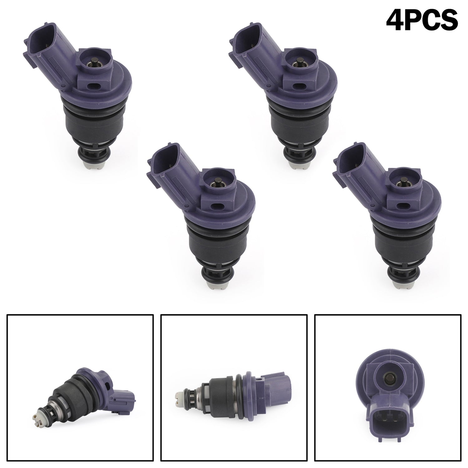 Nissan 240SX Silvia KA24DE S13 SR20DET 4PCS 375cc Fuel Injector 16600-67U01