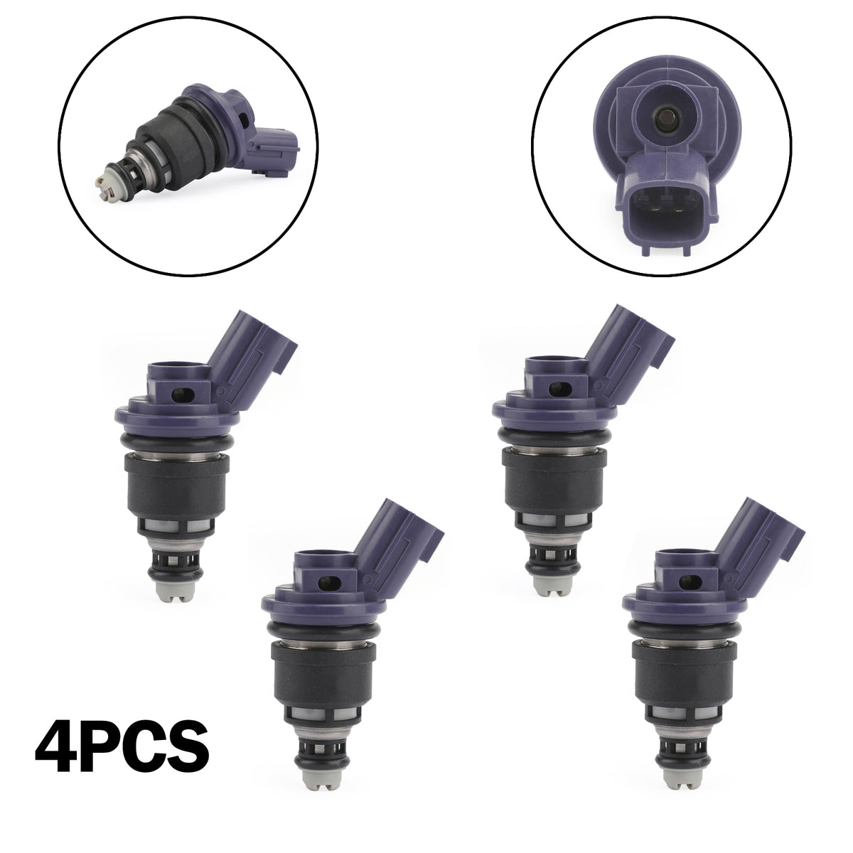 Nissan 240SX Silvia KA24DE S13 SR20DET 4PCS 375cc Fuel Injector 16600-67U01