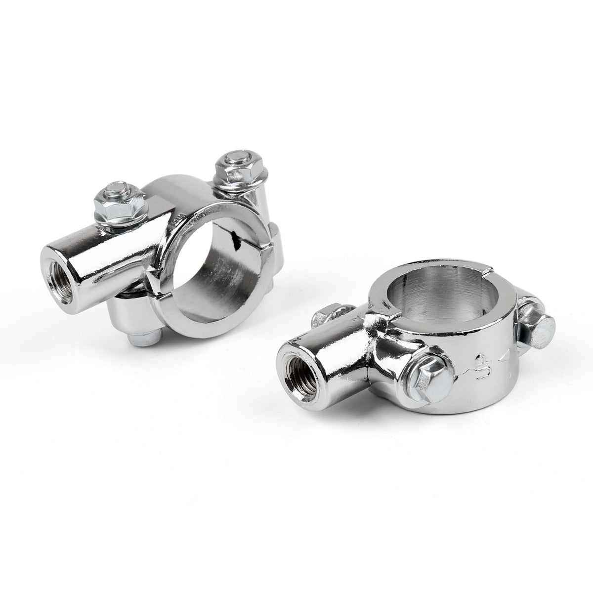 Motorcycle Bike 1" 25mm HandleBar 10MM Thread Mirror Mount Holder Clamp Adaptor