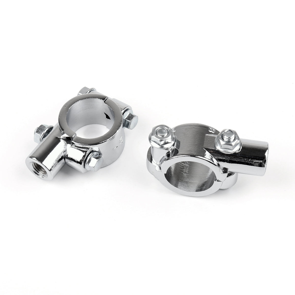 Motorcycle Bike 1" 25mm HandleBar 10MM Thread Mirror Mount Holder Clamp Adaptor
