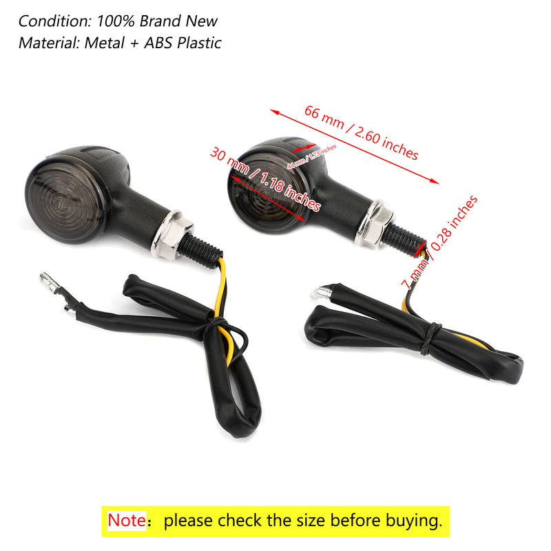 Universal Small Bullet Moto Turn Signal Blinker Indicator Lights