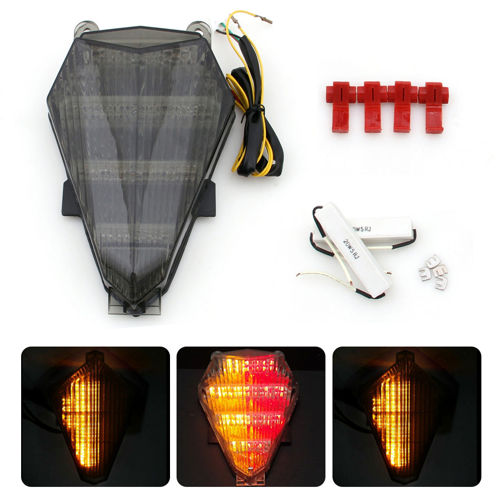 2006-2016 Yamaha YZF 600 R6 Smoke Integrated LED TailLight Turn Signals
