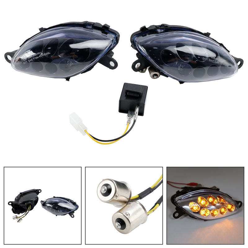 Suzuki Hayabusa GSXR1300 1999-2007 Clear Front Turn Signals