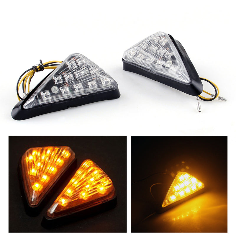 Honda CBR 600/F4i/929/1000 RR Yamaha R6 R1 Clear LED Flush Mount Turn Signal